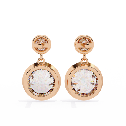 Evoke Drop Diamond Earrings