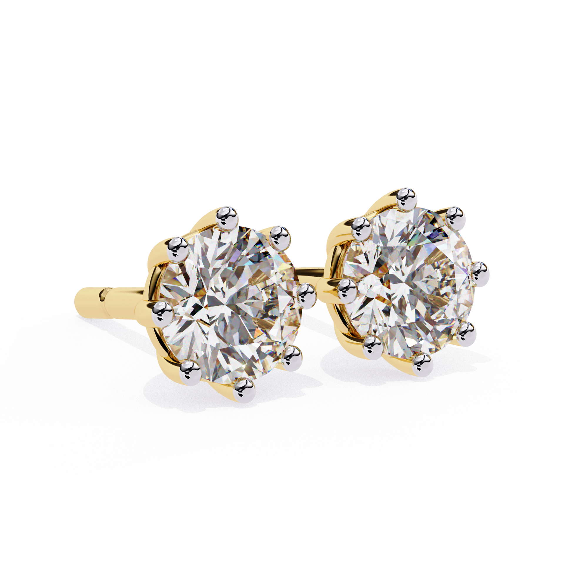 Imperial Round Diamond Earrings - Espira Fine Gems