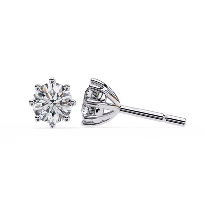 Valentina Round Diamond Earrings