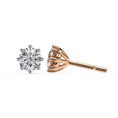 Valentina Round Diamond Earrings