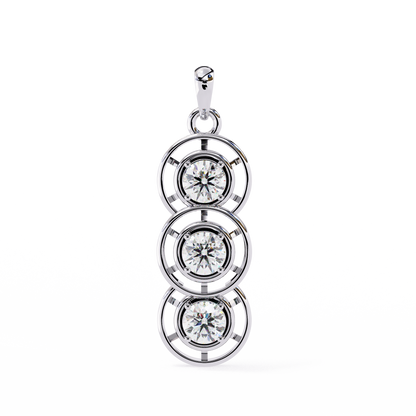 Pendentif diamant Floris céleste