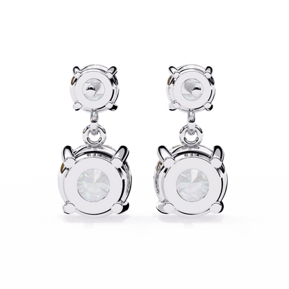 Gloria Round Diamond Earrings - Espira Fine Gems