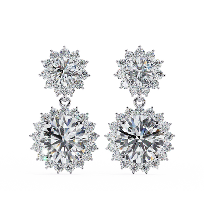 Boucles d'oreilles rondes en diamant Valentina