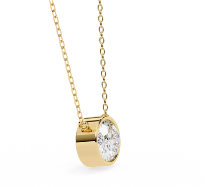 Pendentif diamant Floris céleste