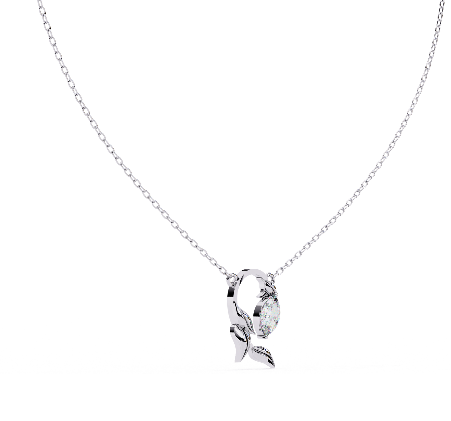bound marquise diamond pendant