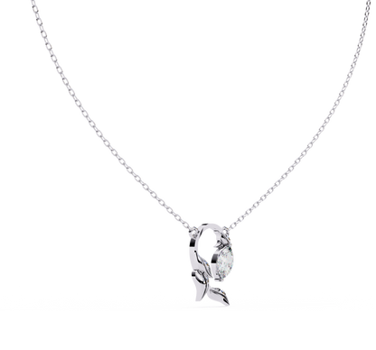 Bound Marquise Diamond Pendant