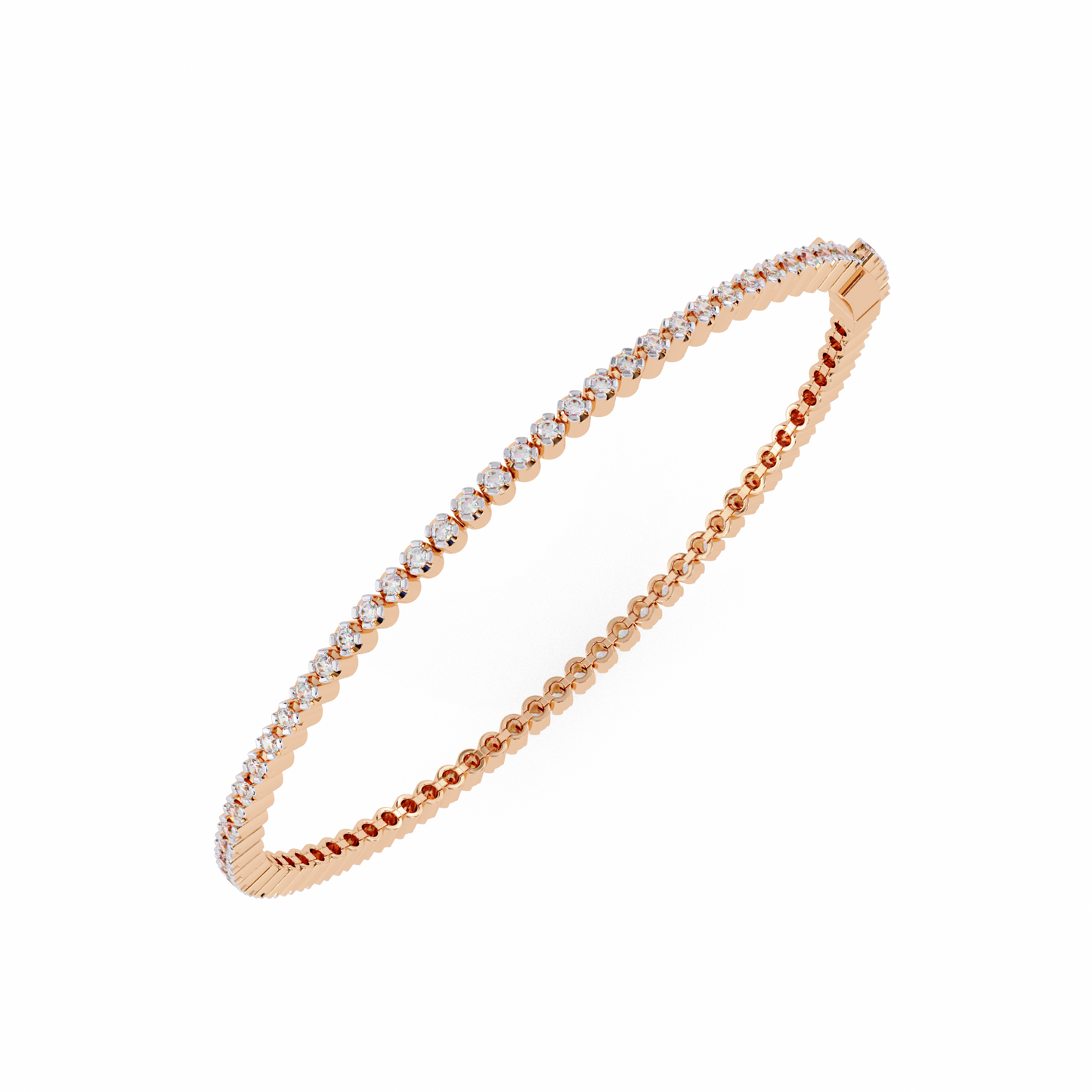 serene round diamond bracelet