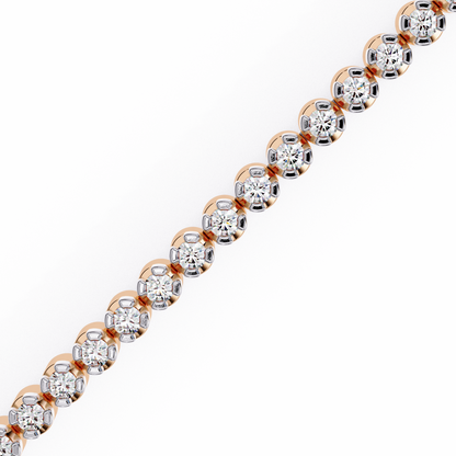 Serene Round Diamond Bracelet