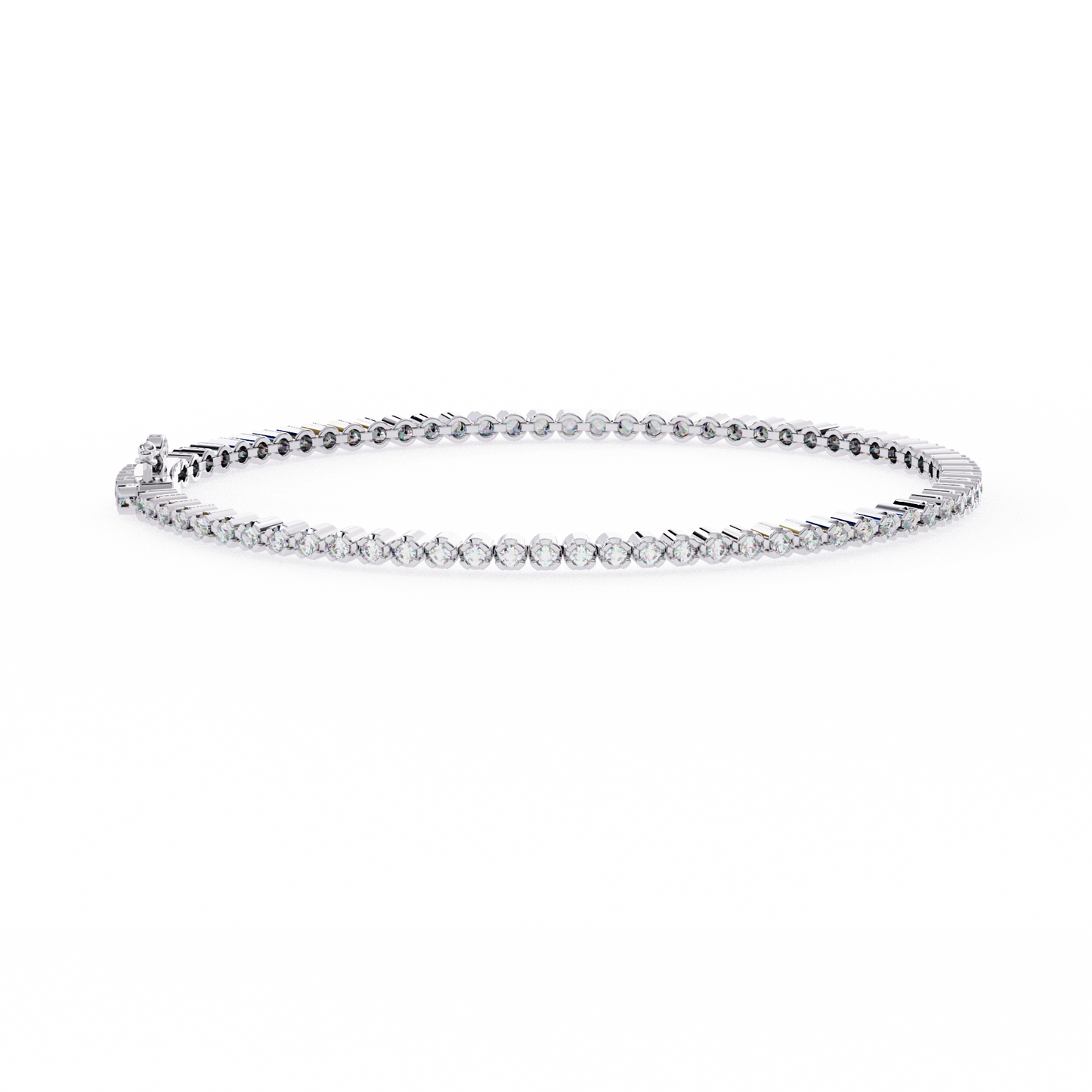 serene round diamond bracelet