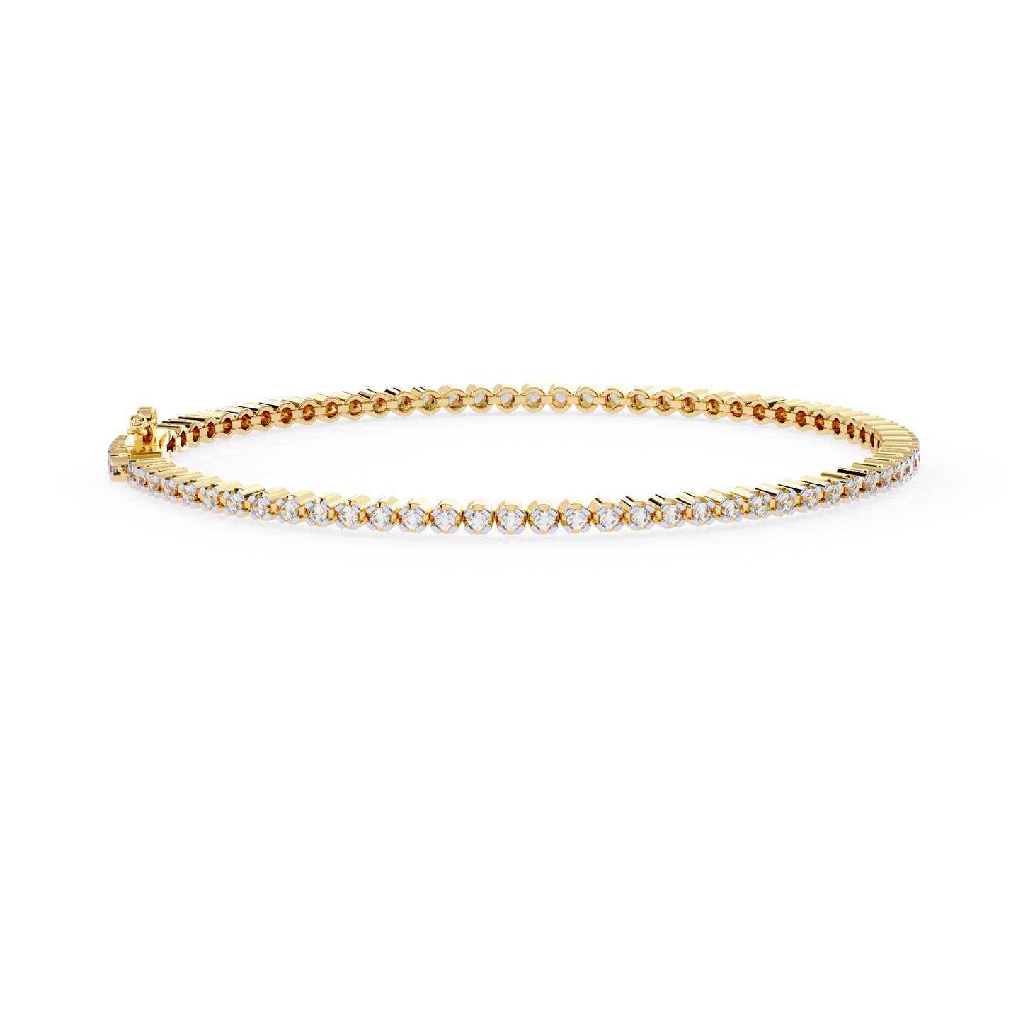 serene round diamond bracelet