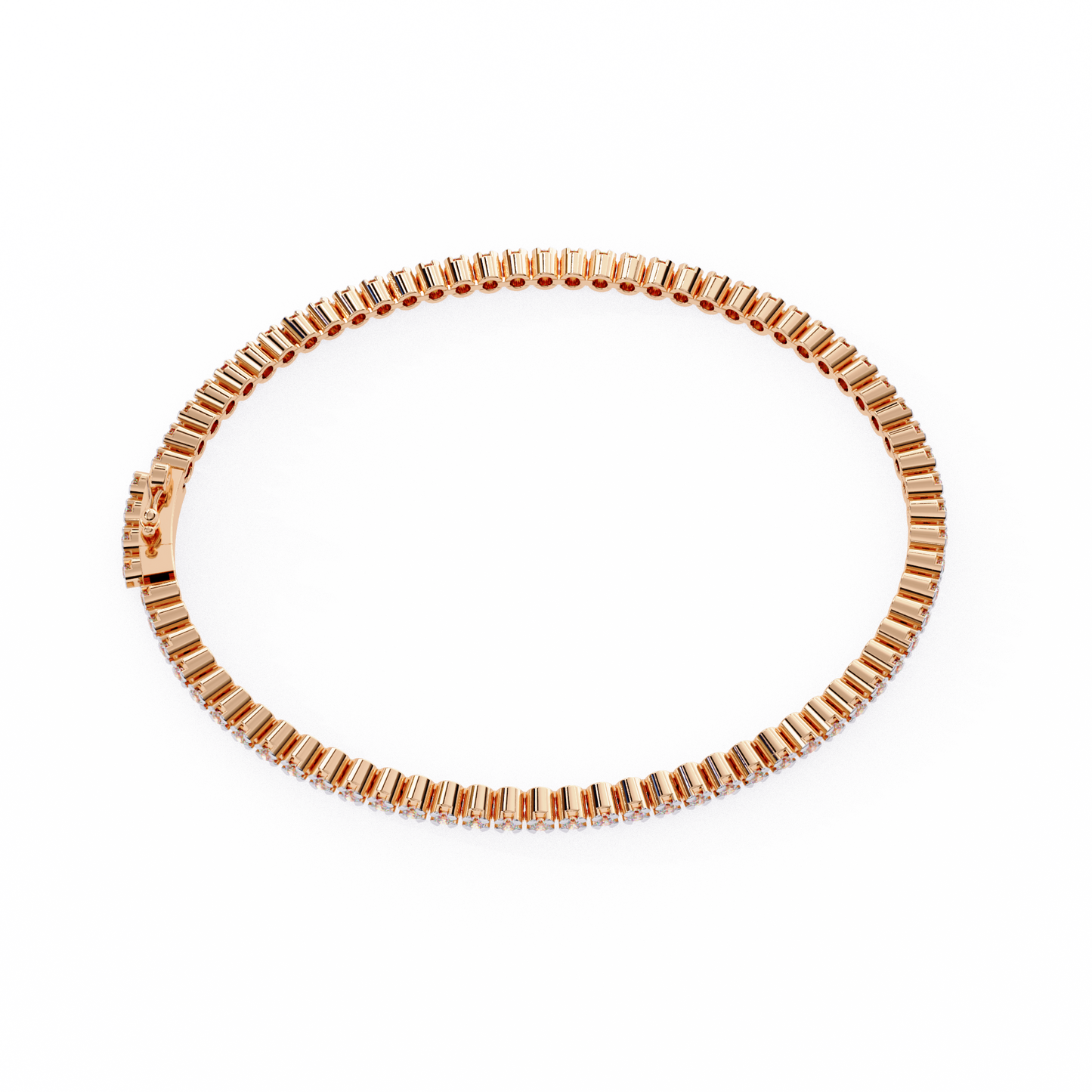 serene round diamond bracelet