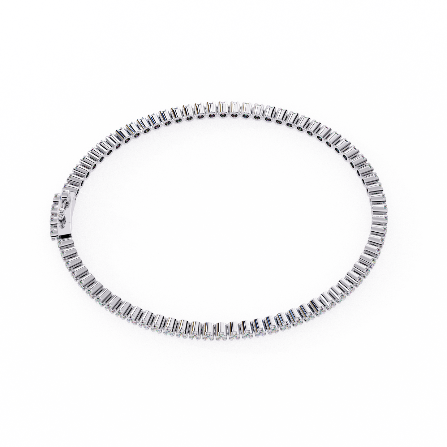 serene round diamond bracelet