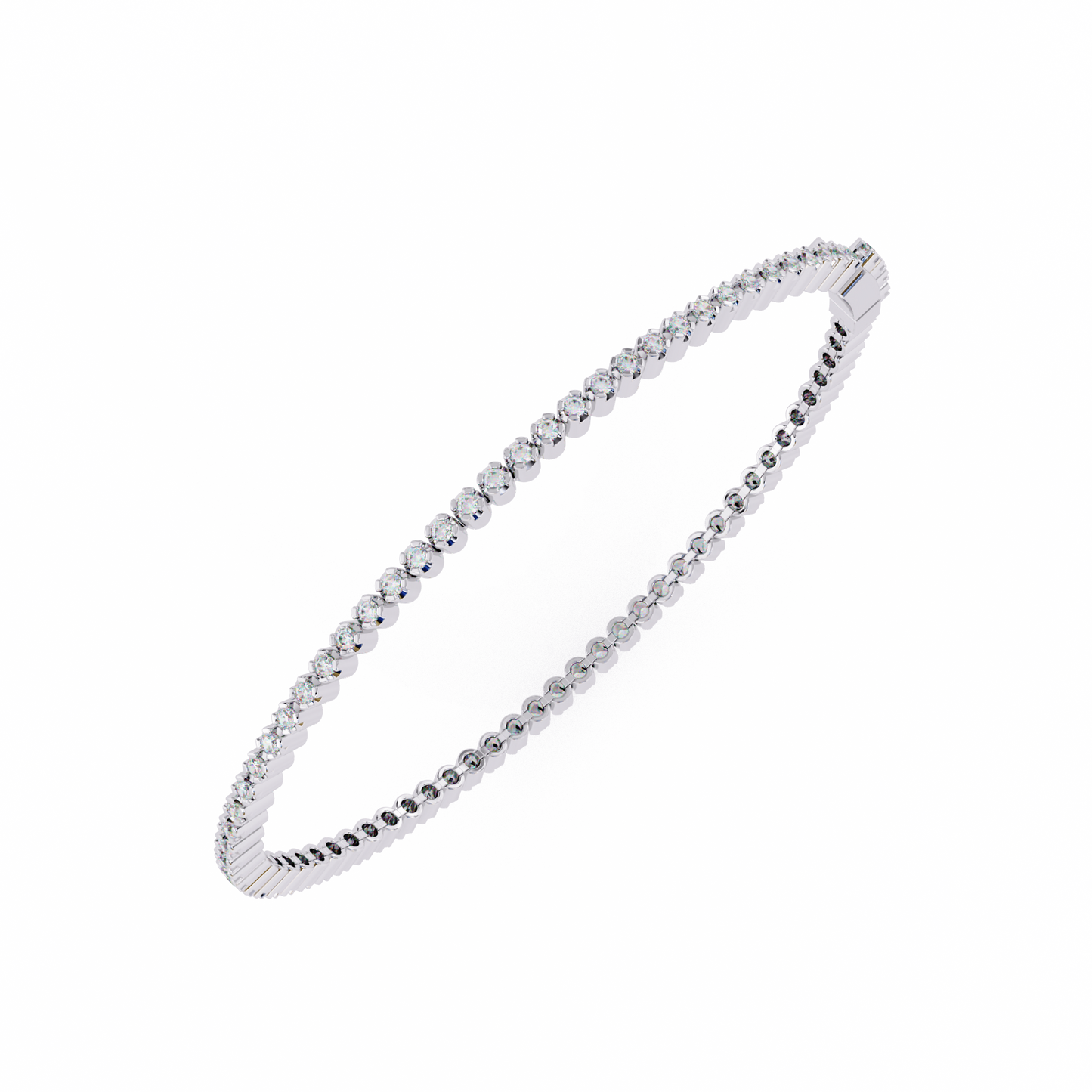 serene round diamond bracelet