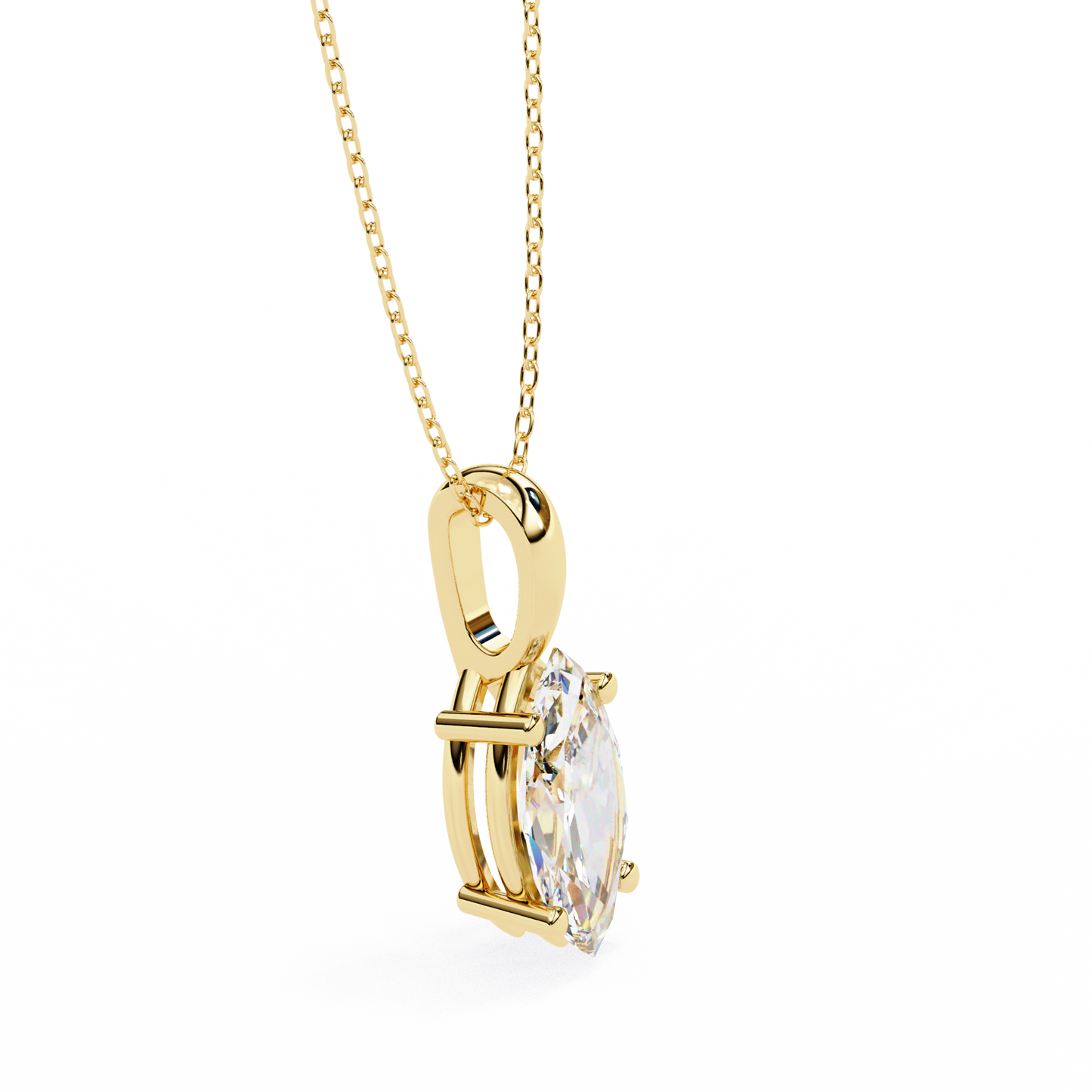 ivy marquise diamond pendant (chain sold separately)