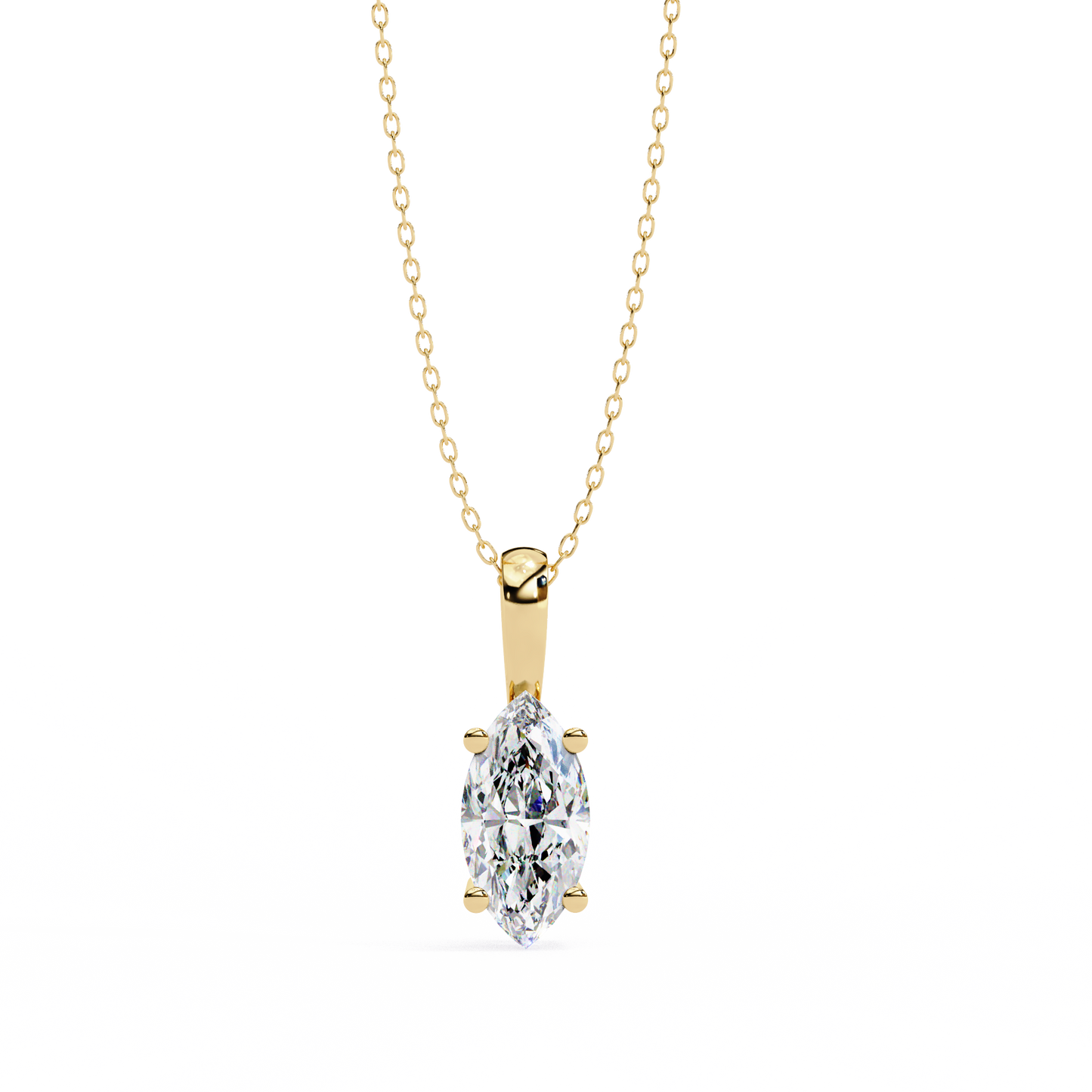 ivy marquise diamond pendant (chain sold separately)