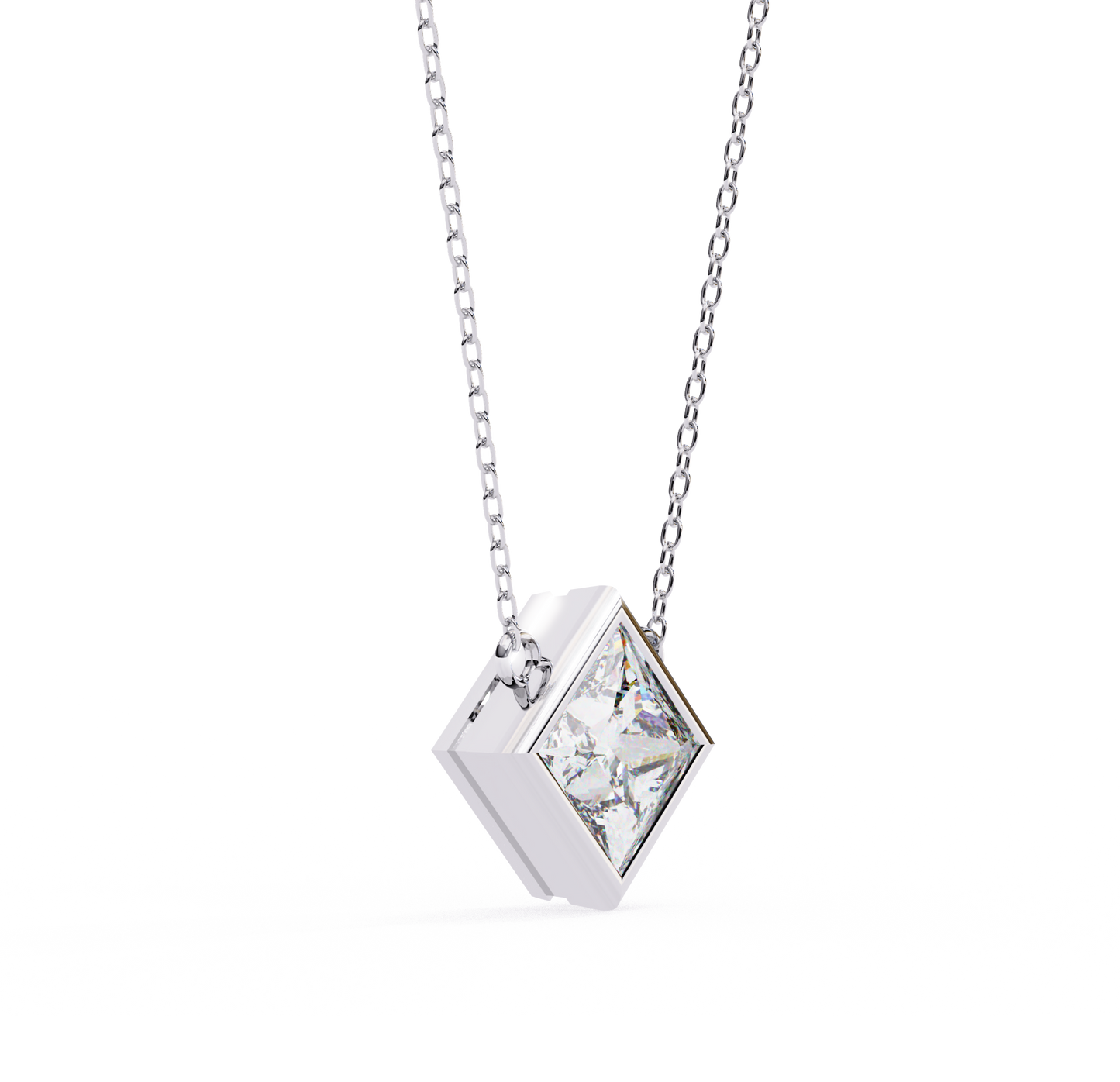 aurora princess charm diamond pendant
