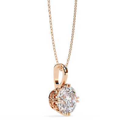 Pendentif diamant Floris céleste