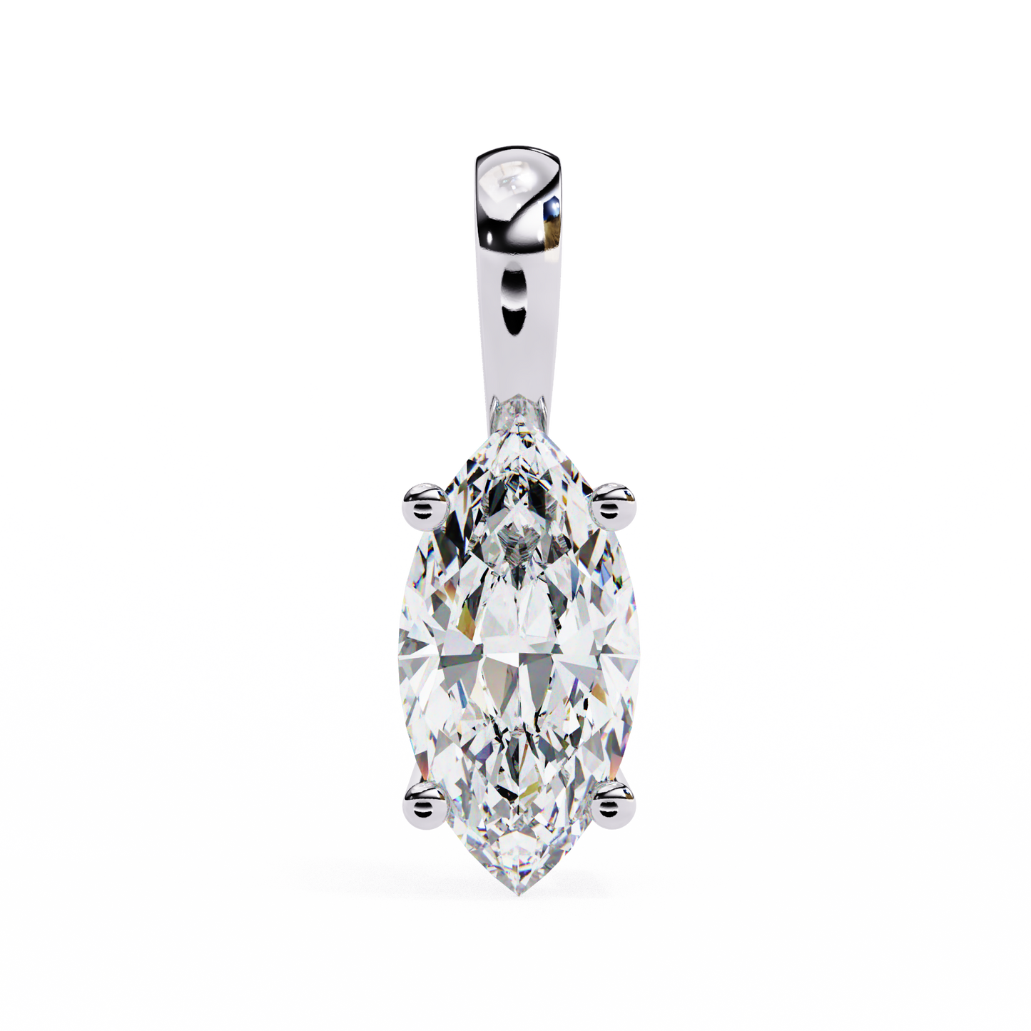 pendentif ivy marquise en diamant (chaîne vendue séparément)