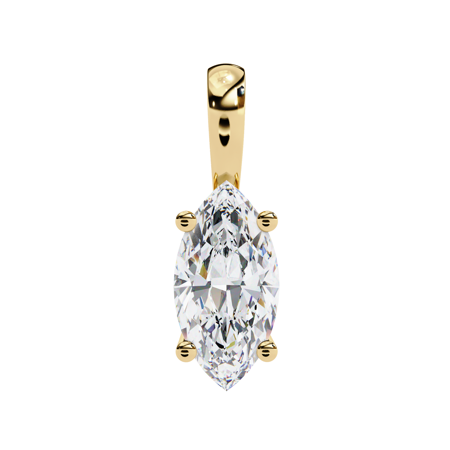 pendentif ivy marquise en diamant (chaîne vendue séparément)