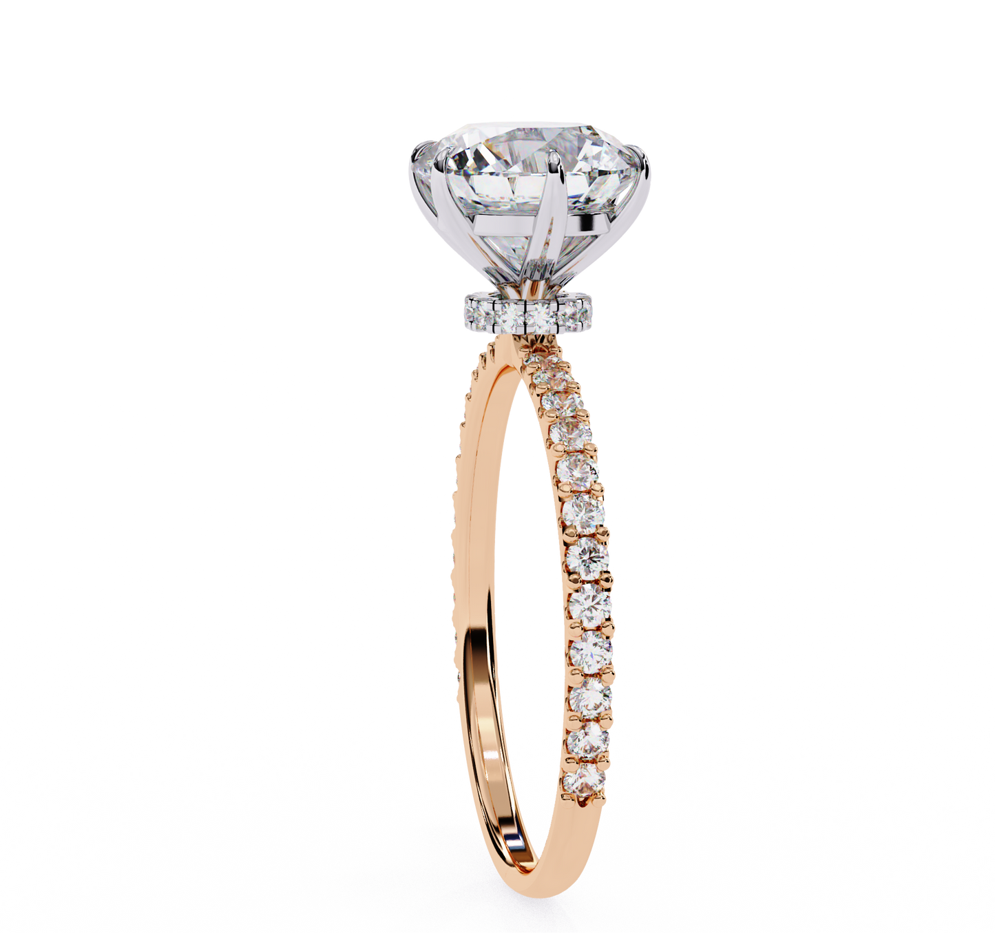 paradise round diamond ring