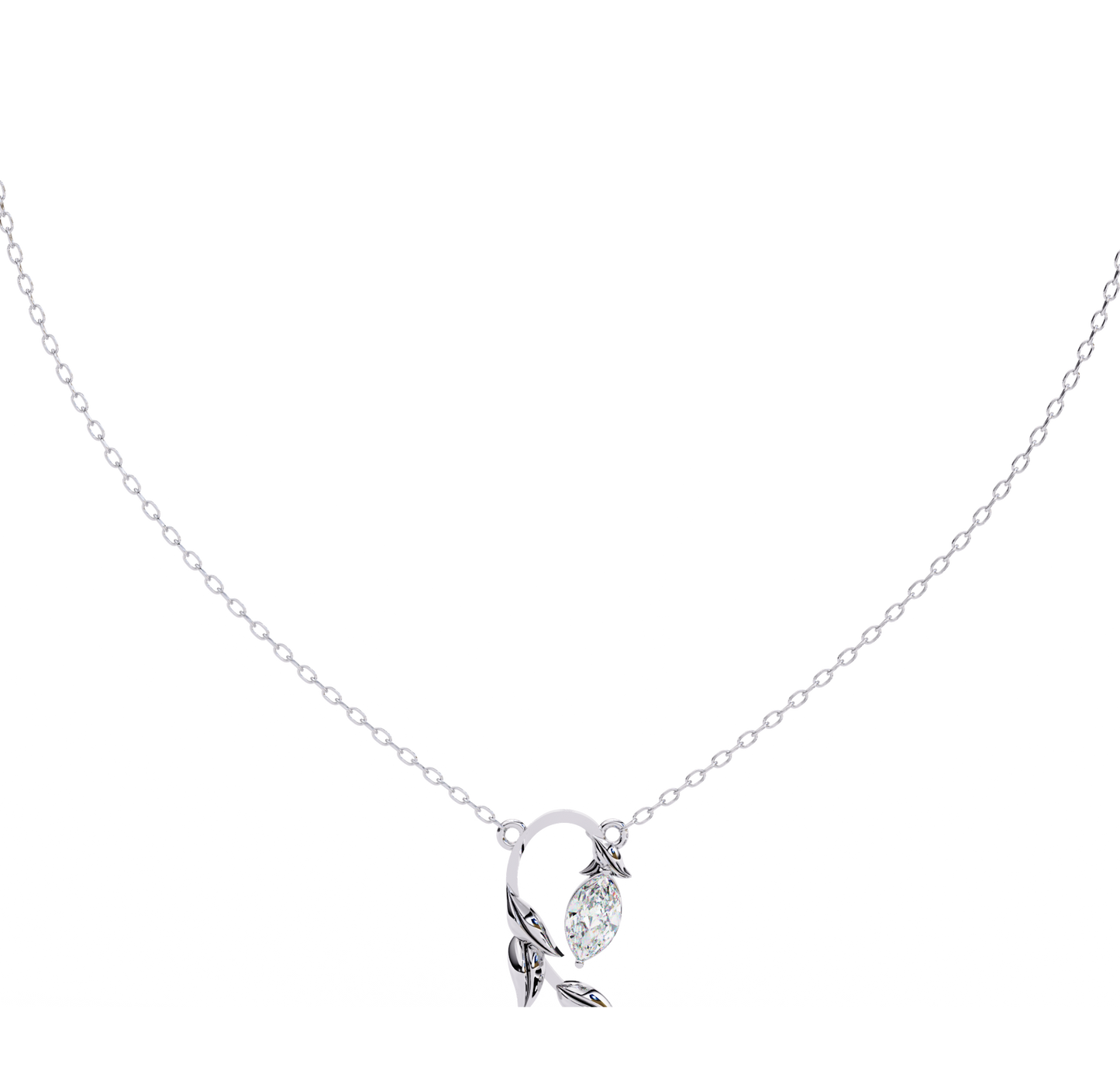 bound marquise diamond pendant