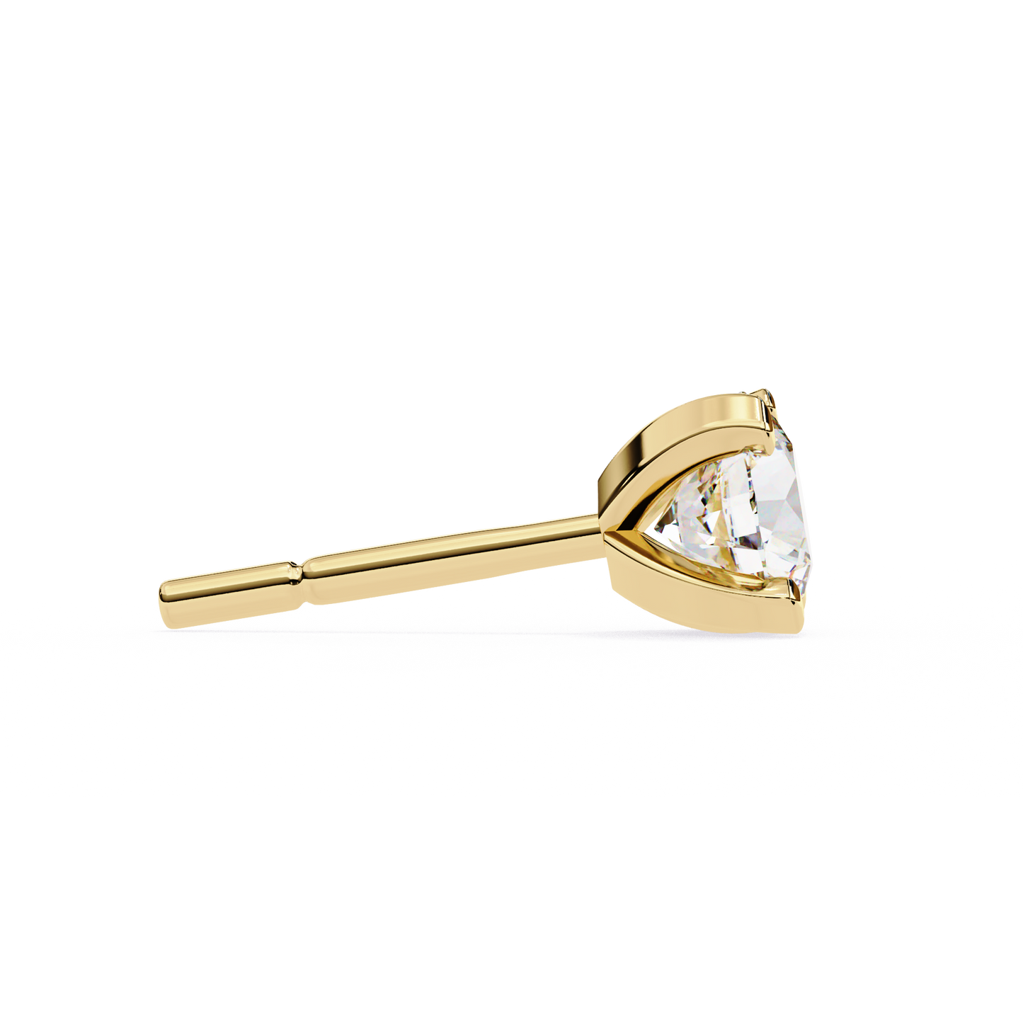 boucles d'oreilles royales en diamant rond
