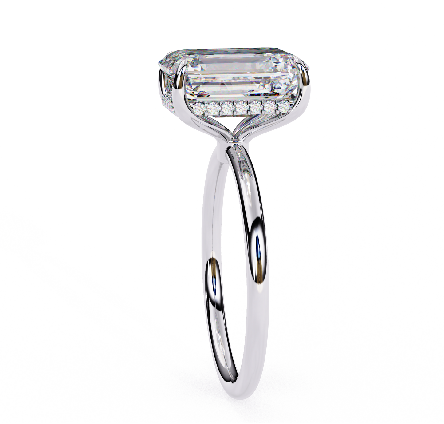 moonlit raidant diamond ring