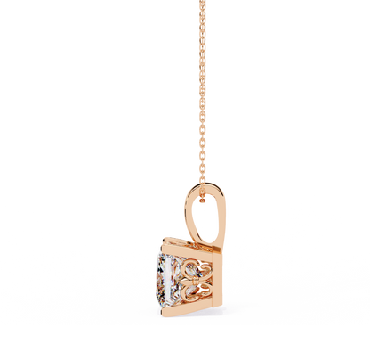 Pendentif diamant Floris céleste