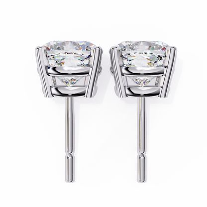 Boucles d'oreilles coussin de luxe en diamant