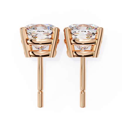 Boucles d'oreilles coussin de luxe en diamant