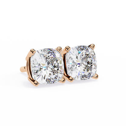 Luxe Cushion Diamond Earrings