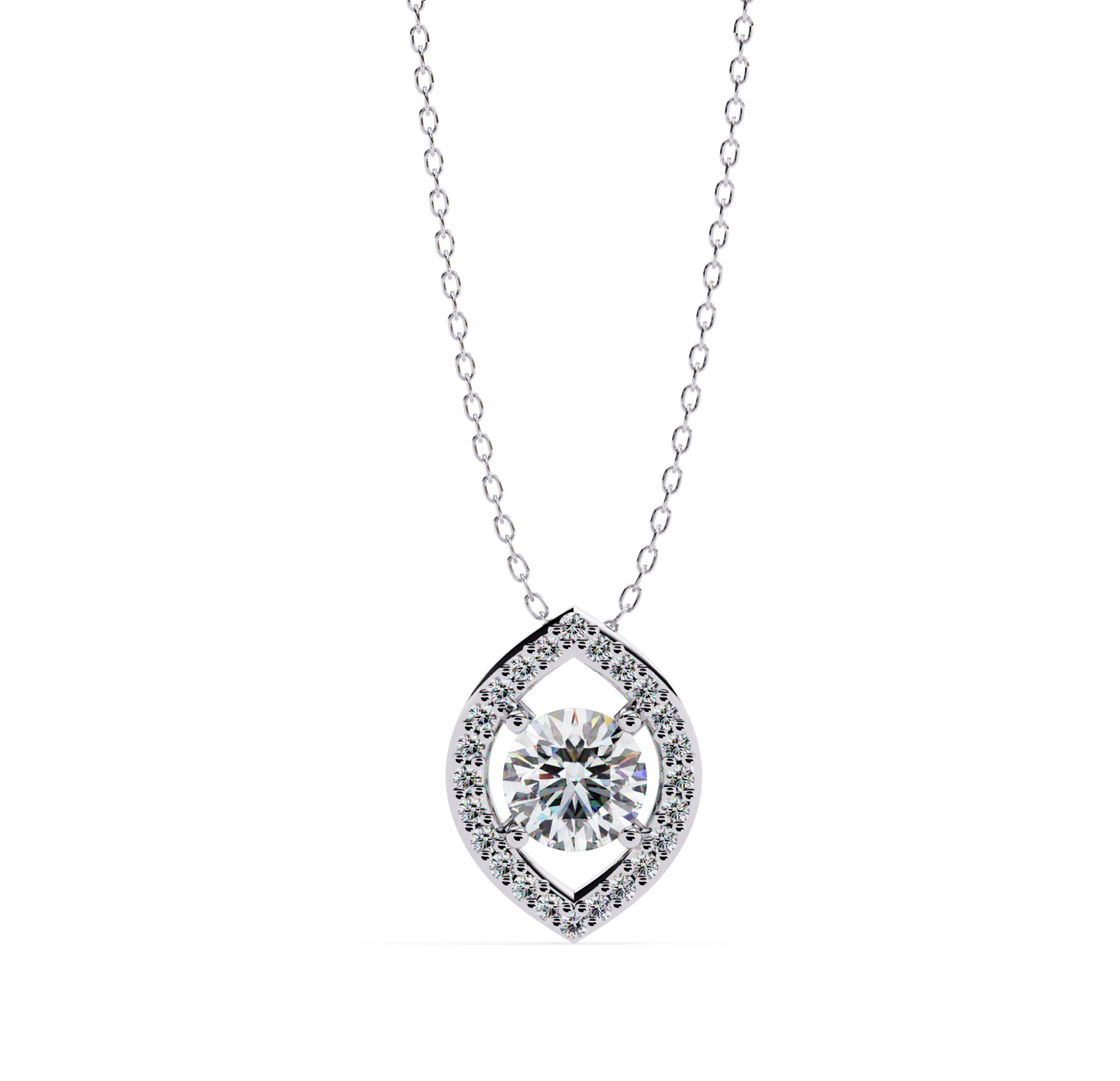 pendentif diamant floris céleste