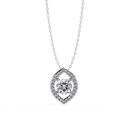Pendentif diamant Floris céleste
