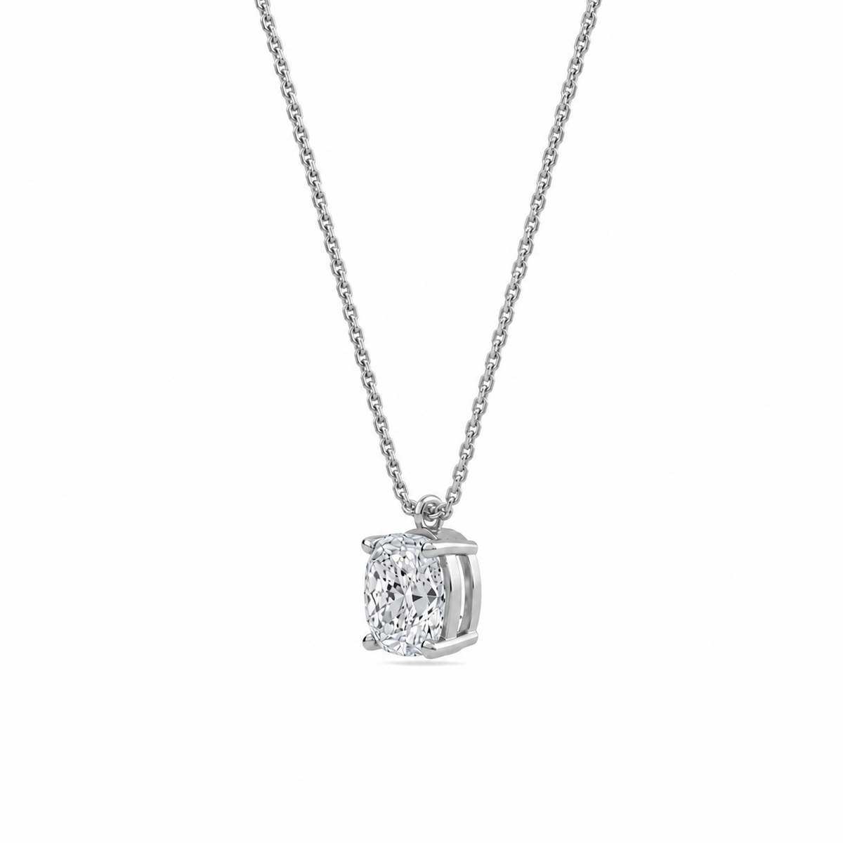 liberty 1 carat cushion diamond pendant (chain sold separately)