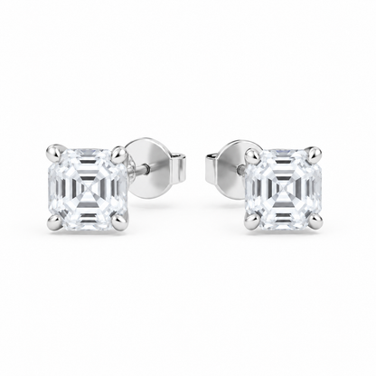 Boucle d'oreille Liberty en diamant rond 1 carat (0,5+0,5)