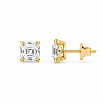 Boucle d'oreille Liberty en diamant rond 1 carat (0,5+0,5)