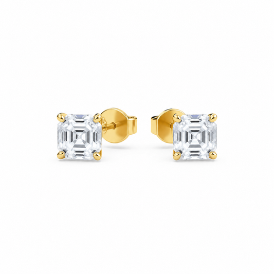 Liberty 2 Carat (1+1) Asscher Diamond Earring