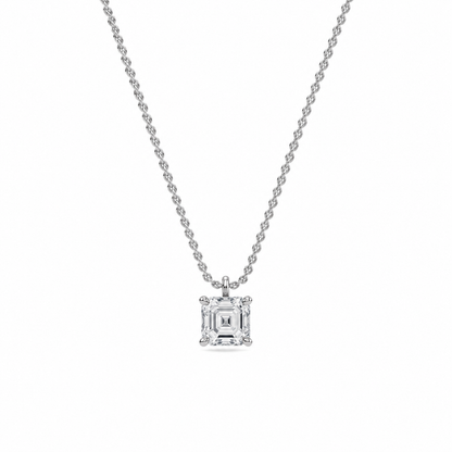 Liberty 1 Carat Asscher Diamond Pendant (Chain Sold Separately)