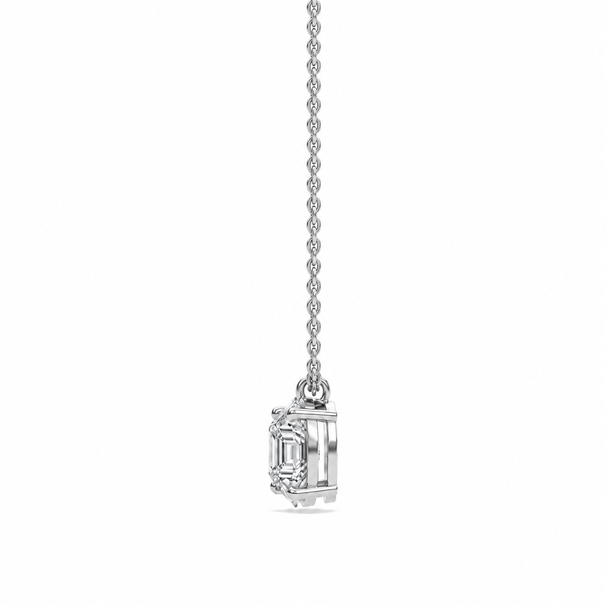 liberty 1 carat asscher diamond pendant (chain sold separately)