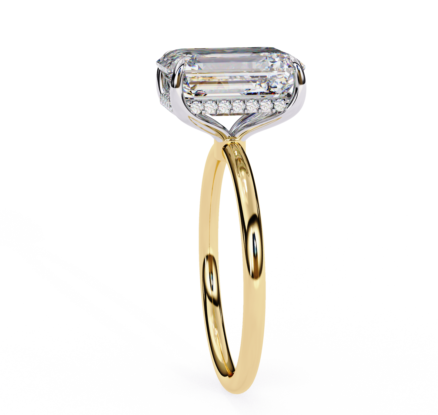 moonlit raidant diamond ring