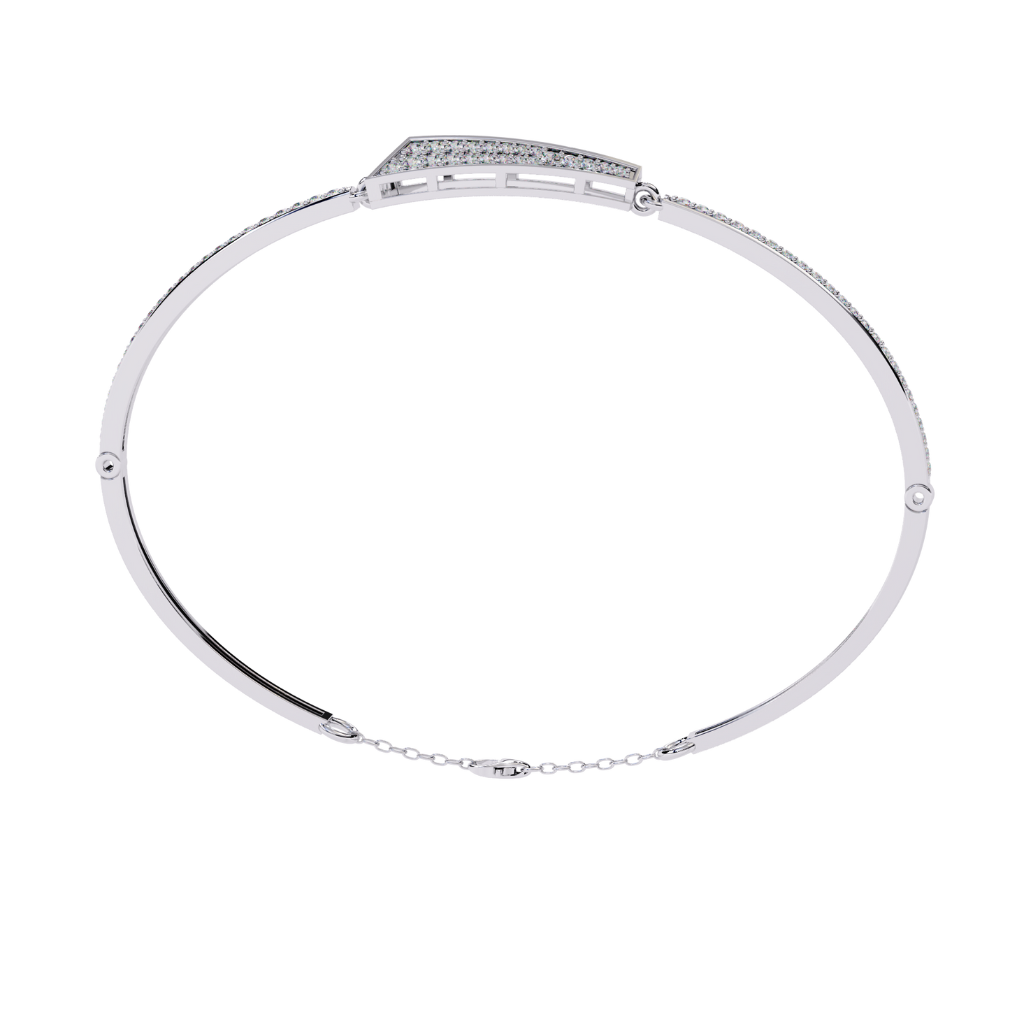 twilight round diamond bracelet