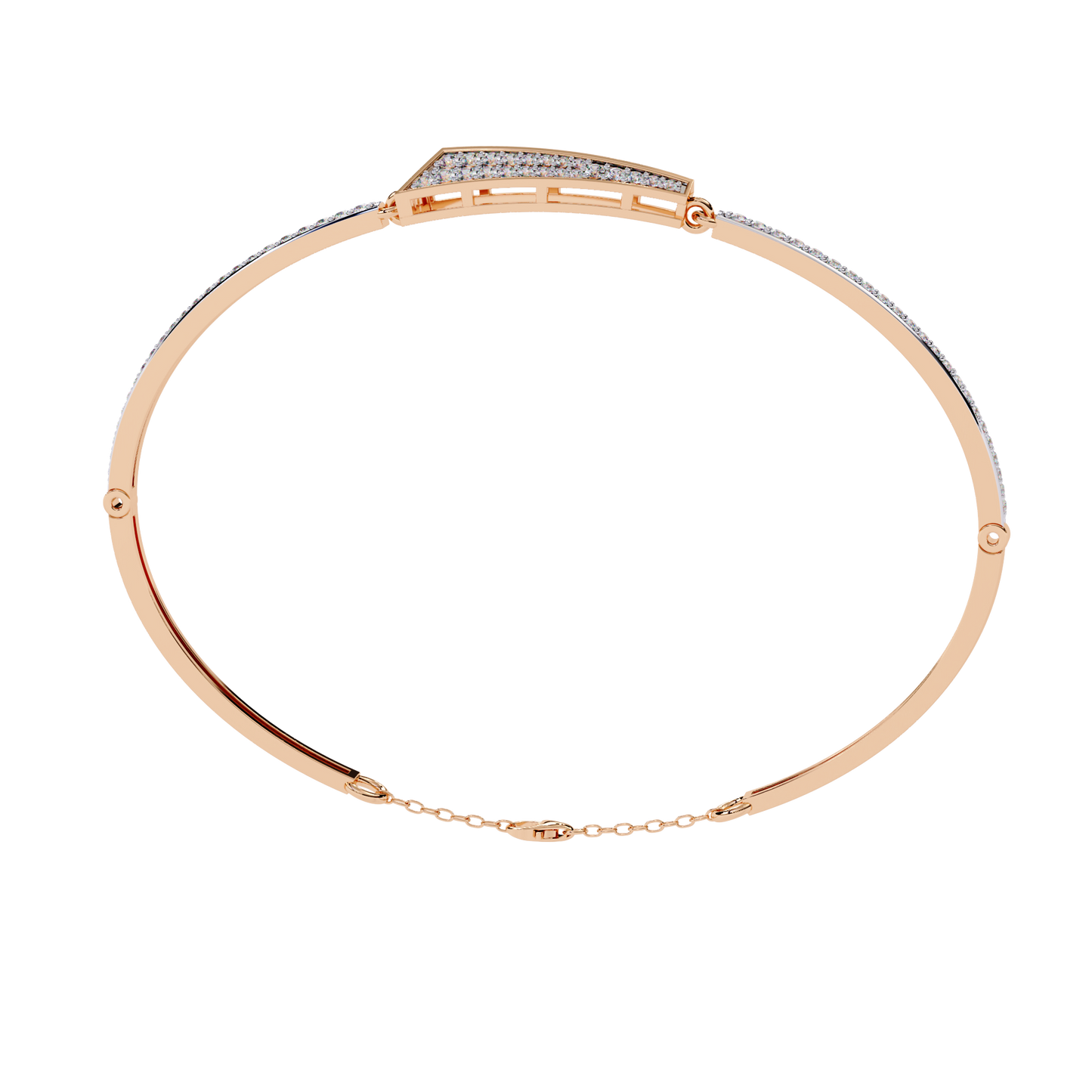 twilight round diamond bracelet