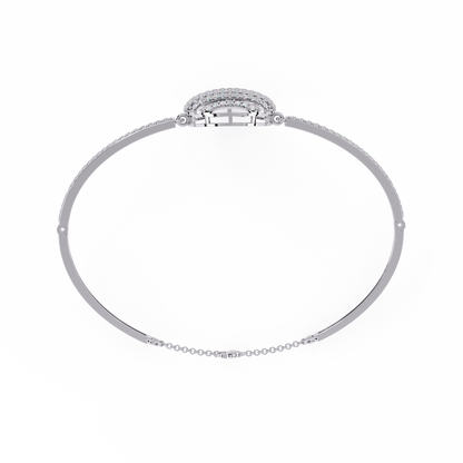 Lustrous Horizon Round Diamond Bracelet
