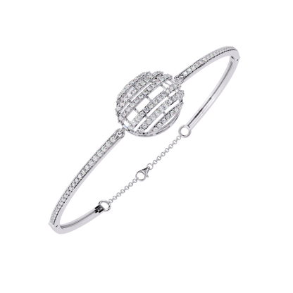 Lustrous Horizon Round Diamond Bracelet