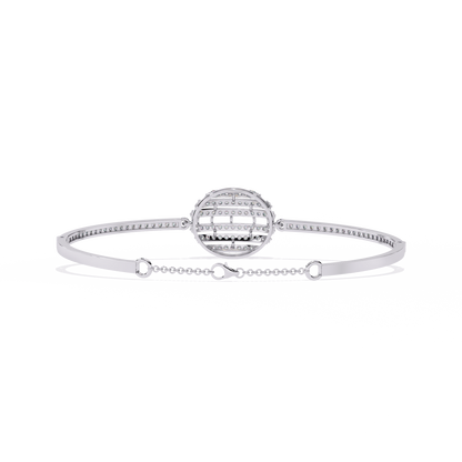 Lustrous Horizon Round Diamond Bracelet