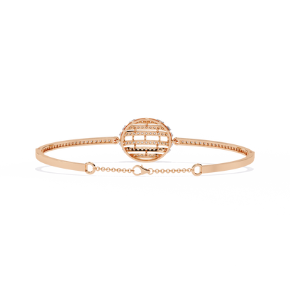 Lustrous Horizon Round Diamond Bracelet