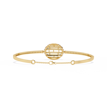 Lustrous Horizon Round Diamond Bracelet