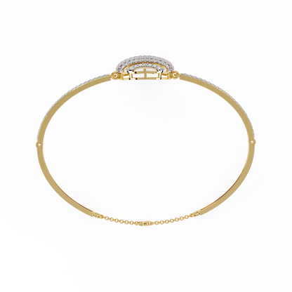 Lustrous Horizon Round Diamond Bracelet