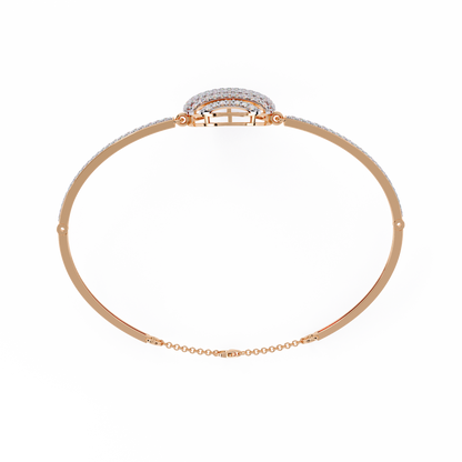 Lustrous Horizon Round Diamond Bracelet