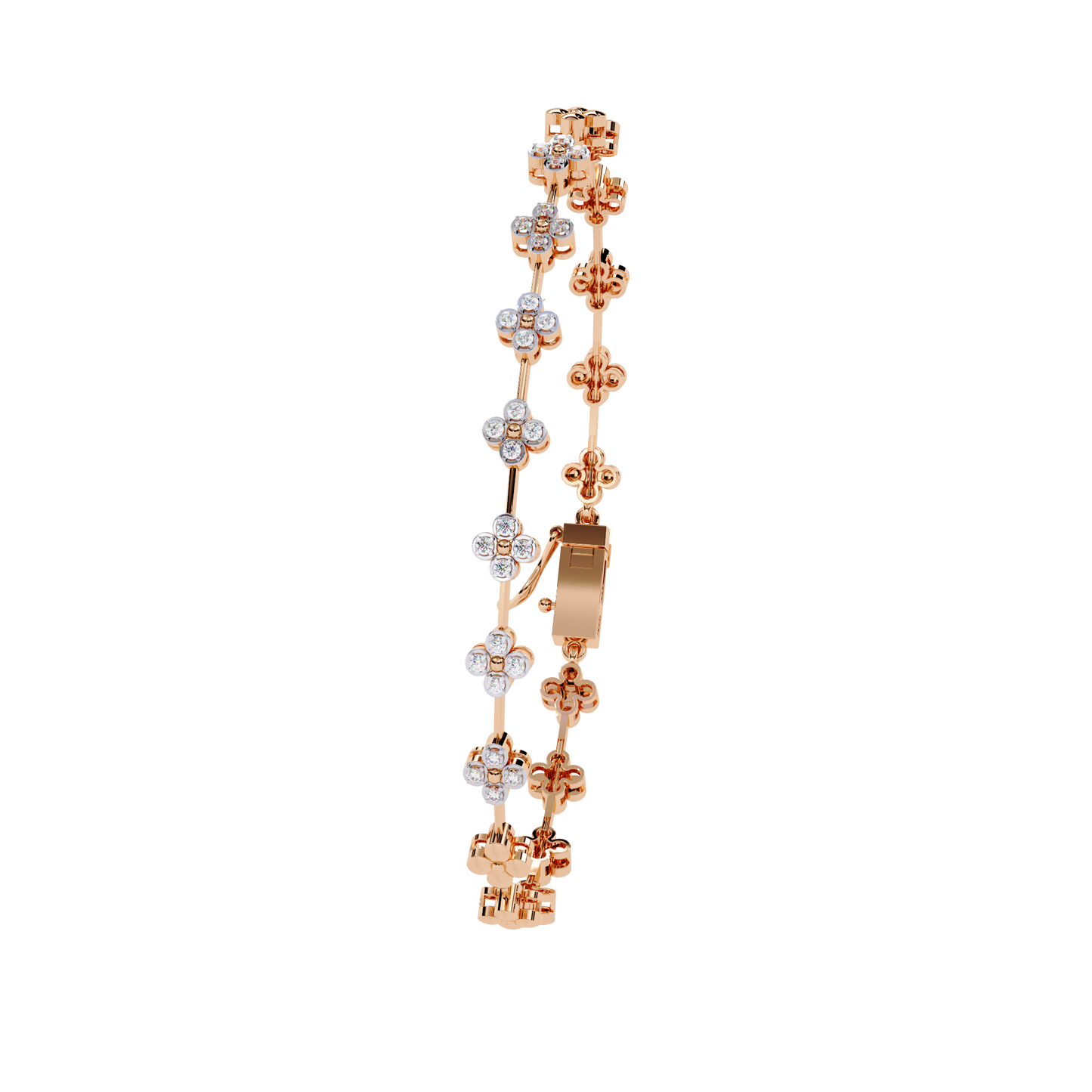 stellar circle round diamond bracelet